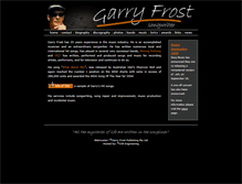 Tablet Screenshot of garryfrost.com